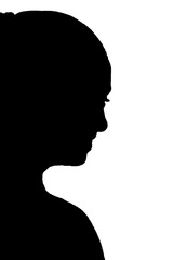 woman dancing body expression contemporary ballet dance silhouette illustration vector mocup