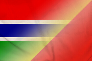 Gambia and Republic of the Congo government flag transborder contract COD GMB