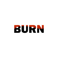 wordmark logo about burn, burn logo wordmark simple editable, vektor, wordmark logo