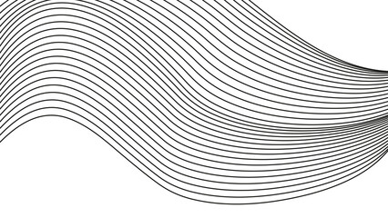 Abstract wave element for design. digital frequency track equalizer. stylish line art background. Vector illustration Waves with lines are created using the blend tool. Curved wavy lines and smoothly