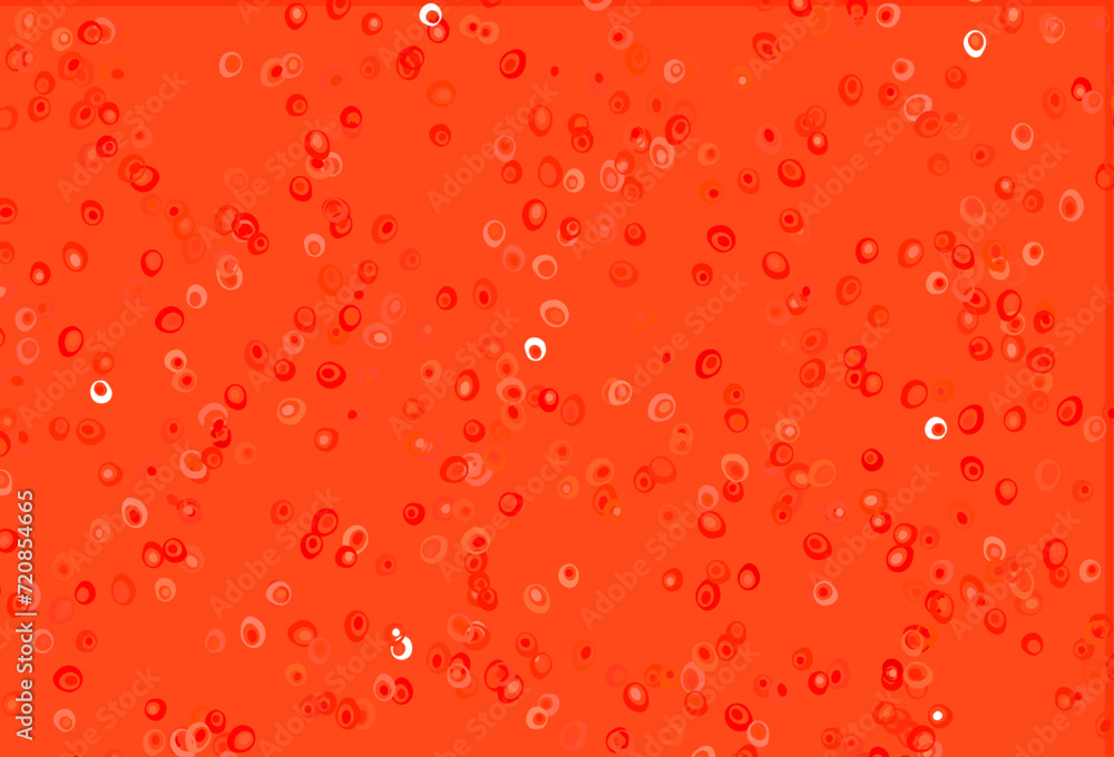 Aufkleber light red vector background with bubbles.