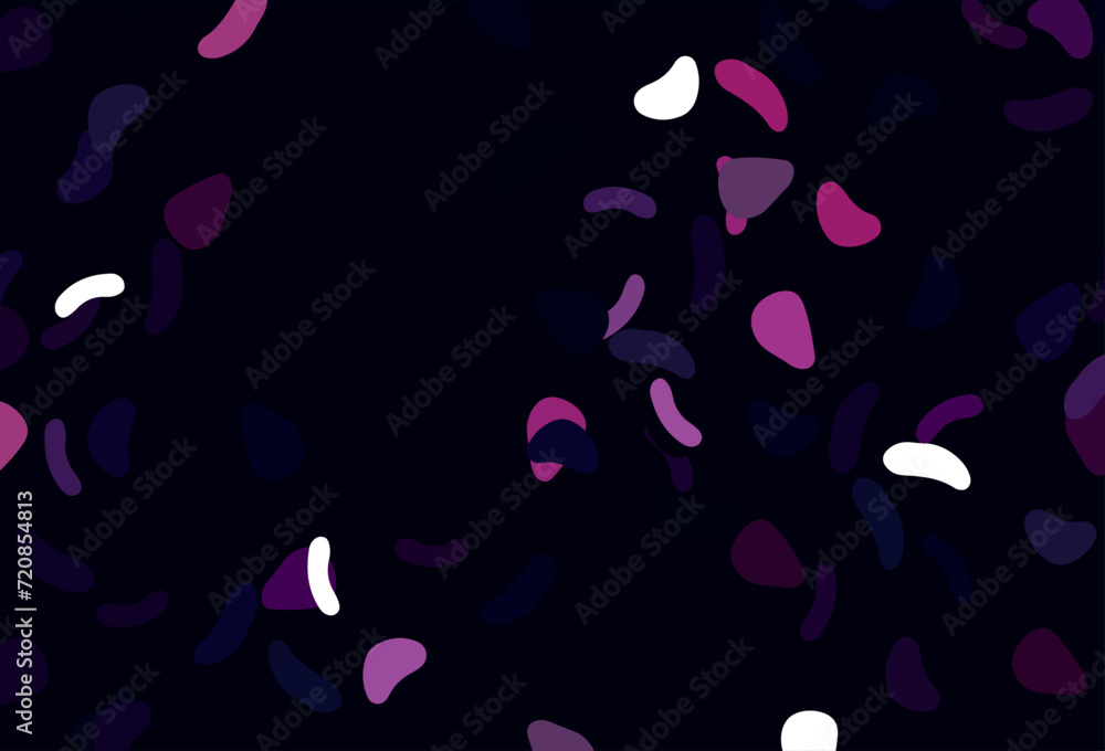 Poster light purple, pink vector texture with random forms.