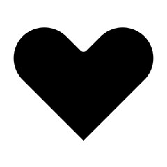 Heart vector icon. love symbol isolated.