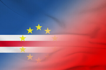 Cape Verde and Tonga state flag transborder contract TON CPV
