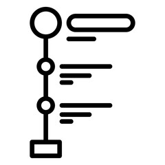 computer icon, line icon style