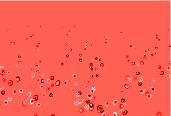Light Red vector backdrop with dots.