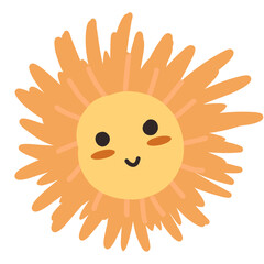 Cute sun doodle