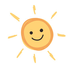 Cute sun doodle