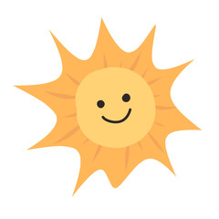 Cute sun doodle