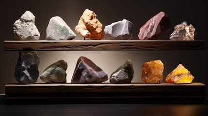 Rock Shelf for Product Display AI Generated