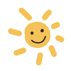 Cute sun doodle