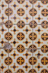 Traditional ornate Portuguese decorative tiles