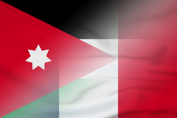 Jordan and France official flag transborder contract FRA JOR