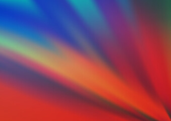 Light Blue, Red vector blurred bright template. Colorful illustration in abstract style with gradient. The template can be used for your brand book.