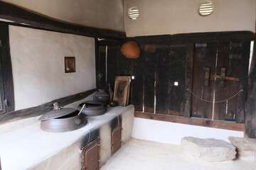 Village home - Gyeongbokgung - Korean Palace - Seoul, South Korea - Hanok Traditional Building