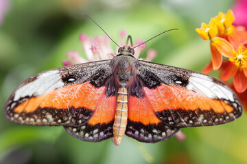 Fototapeta na wymiar Acraea butterfly on a flower