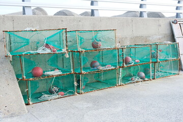 Fishing Nets and Cages Seafood Fisherman Busan Haeundae