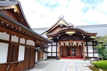 Naklejka premium Traditional Japanese Architecture and Construction Fushimi Inari Taisha Kyoto, Japan