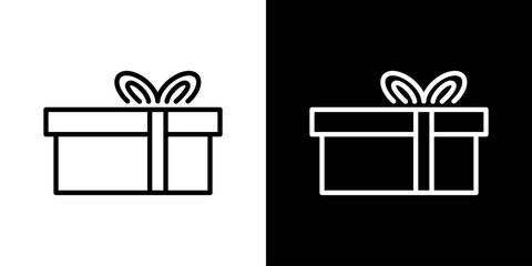 シンプルなプレゼントボックスアイコン