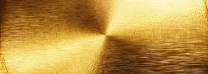 Radial gold metal texure. Gold foil texture. Golden background