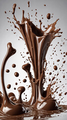 Chocolate splash effect