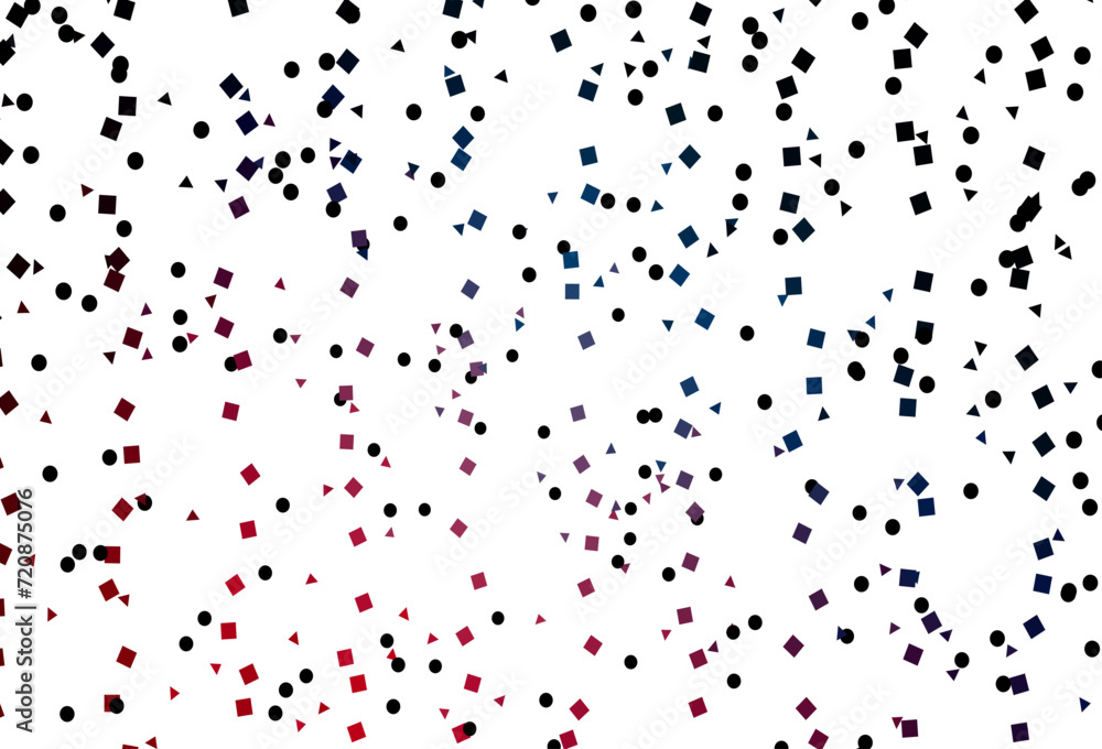 Aufkleber light blue, red vector pattern in polygonal style with circles.