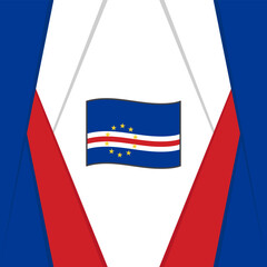 Cape Verde Flag Abstract Background Design Template. Cape Verde Independence Day Banner Social Media Post. Cape Verde Background