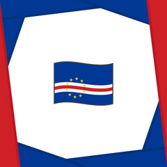Cape Verde Flag Abstract Background Design Template. Cape Verde Independence Day Banner Social Media Post. Cape Verde Banner