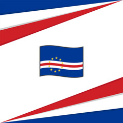 Cape Verde Flag Abstract Background Design Template. Cape Verde Independence Day Banner Social Media Post. Cape Verde Design