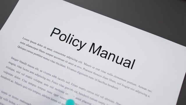 Employee Policy Handbook or Manual