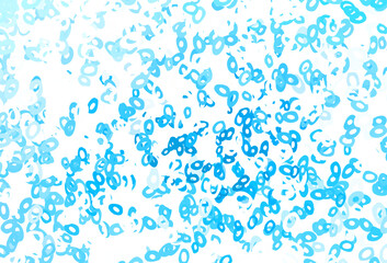 Light Black vector background with bubbles.