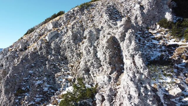Interesting circle rock formation in the mountains. Hajducka vrata, Bosnia and Herzegovina