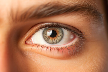 Close-up shot of a beautiful woman's eye. Macro.