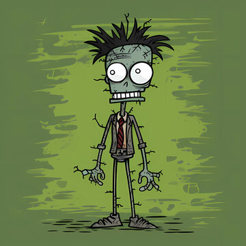 halloween zombie vector