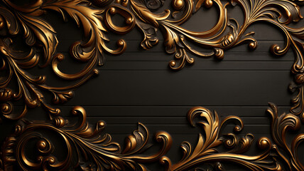 Luxury Floral Dark Logo Mockup with Elegant High Quality Design for Branding and Marketing