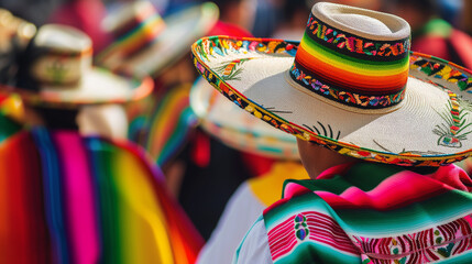 Vibrant Mexican cultural scenes. Rich heritage visuals. Image showcases the diverse facets of Mexican culture, featuring traditions, vibrant colors, and the essence of its lively heritage. - obrazy, fototapety, plakaty
