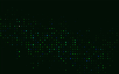 Dark Blue, Green vector texture with disks. Blurred bubbles on abstract background with colorful gradient. Pattern for beautiful websites.
