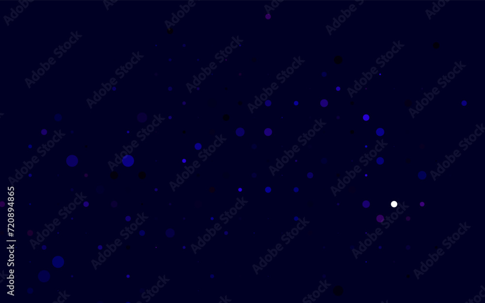Poster light purple vector backdrop with dots. blurred bubbles on abstract background with colorful gradien