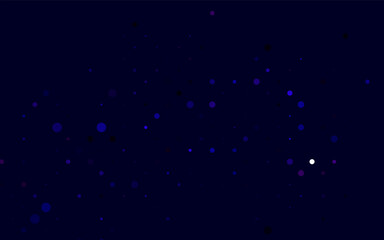 Light Purple vector backdrop with dots. Blurred bubbles on abstract background with colorful gradient. Design for business adverts.