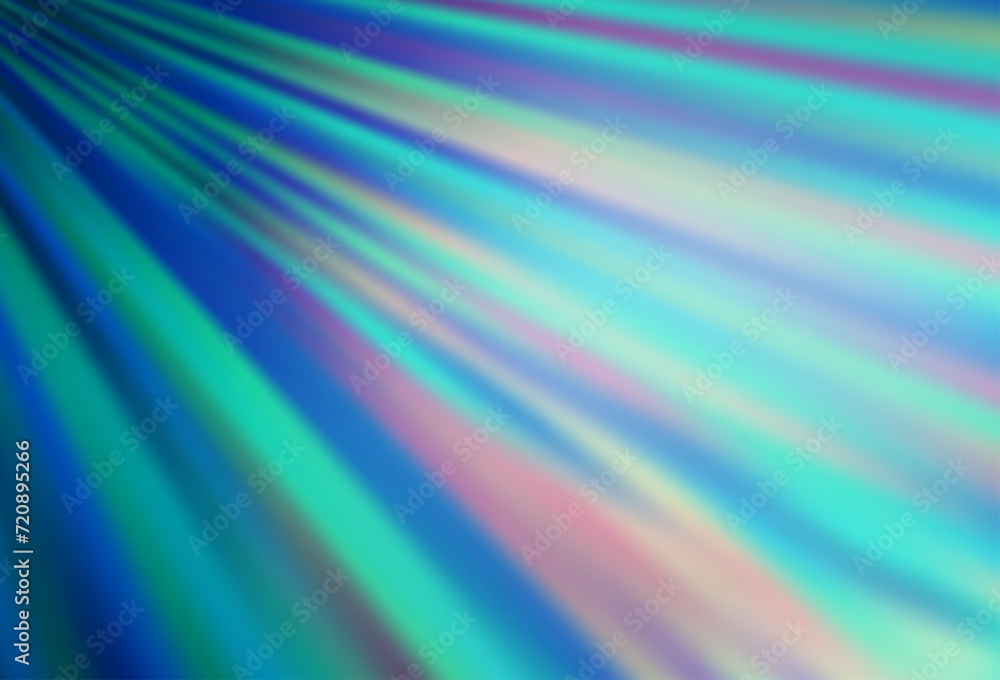 Poster light blue vector texture with colored lines.