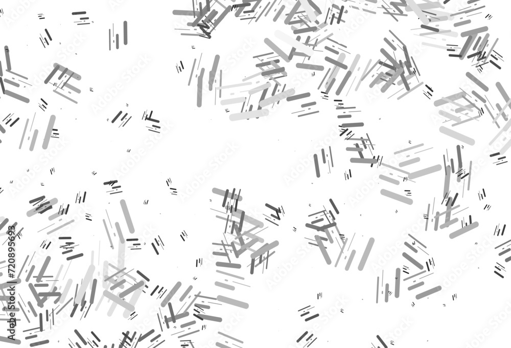 Poster light silver, gray vector layout with flat lines.
