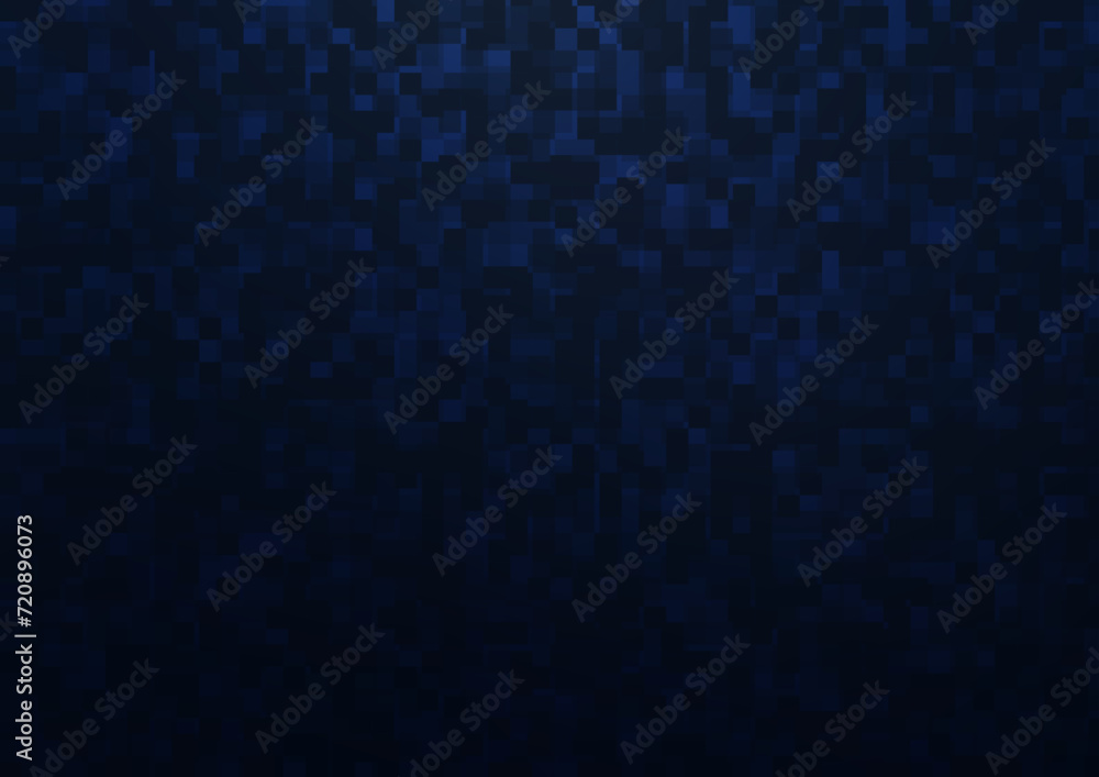 Poster dark blue vector pattern in square style.