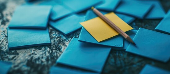 Blue note card reminder: Fulfill commitments to customers.