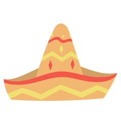sombrero Mexican hat vector illustration