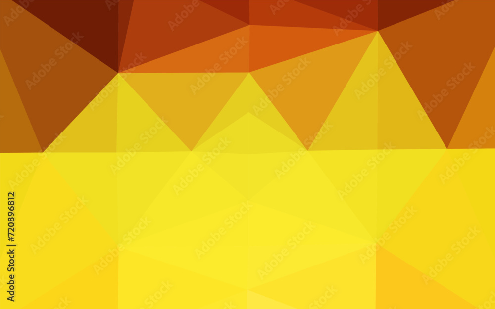 Poster light orange vector blurry triangle pattern. glitter abstract illustration with an elegant design. t