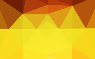 Light Orange vector blurry triangle pattern. Glitter abstract illustration with an elegant design. Template for a cell phone background.