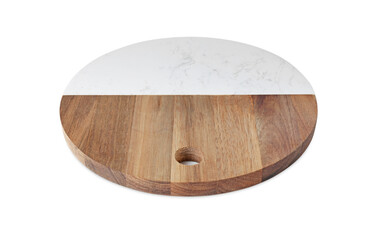 One new cutting board isolated on white