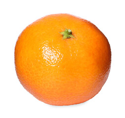 Fresh ripe juicy tangerine isolated on white