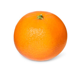 Fresh ripe juicy tangerine isolated on white