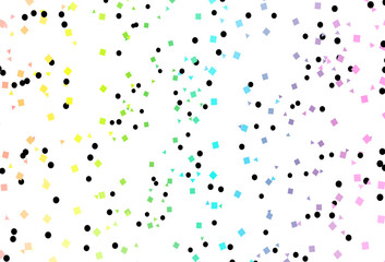 Light Multicolor, Rainbow vector cover in polygonal style with circles.